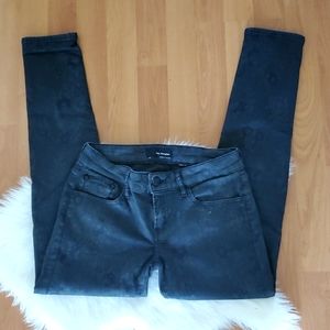 The Kooples black gray snake print jeans sz 26 Short fit.